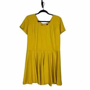 gb X Amanda Uprichard Fit&Flare Dress Mustard 1X